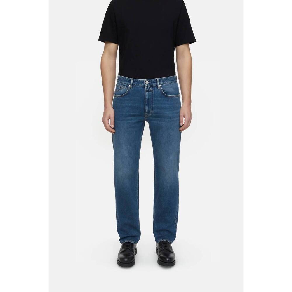 NEW CLOSED men's cooper true denim jeans in mid blue